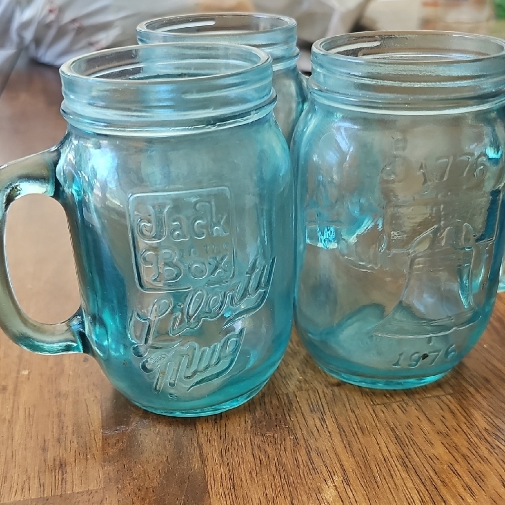 🗽THREE JACK IN THE BOX 1976 LIBERTY MUGS❤️